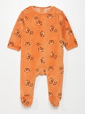 Slaappakje van velours ORANJE - Kiabi