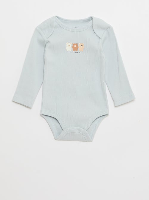 Slaappakje van warme fleece en rompertje - Kiabi