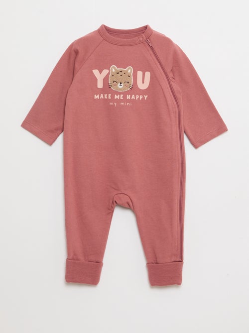 Slaappakje van warme fleece en rompertje - Kiabi