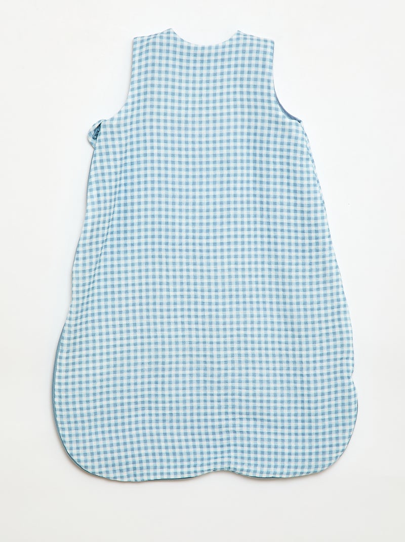 Slaapzak met print zonder mouwen Blauw - Kiabi