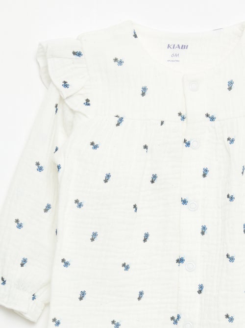 Slaapzak zonder voetjes van katoenen double gauze - Kiabi