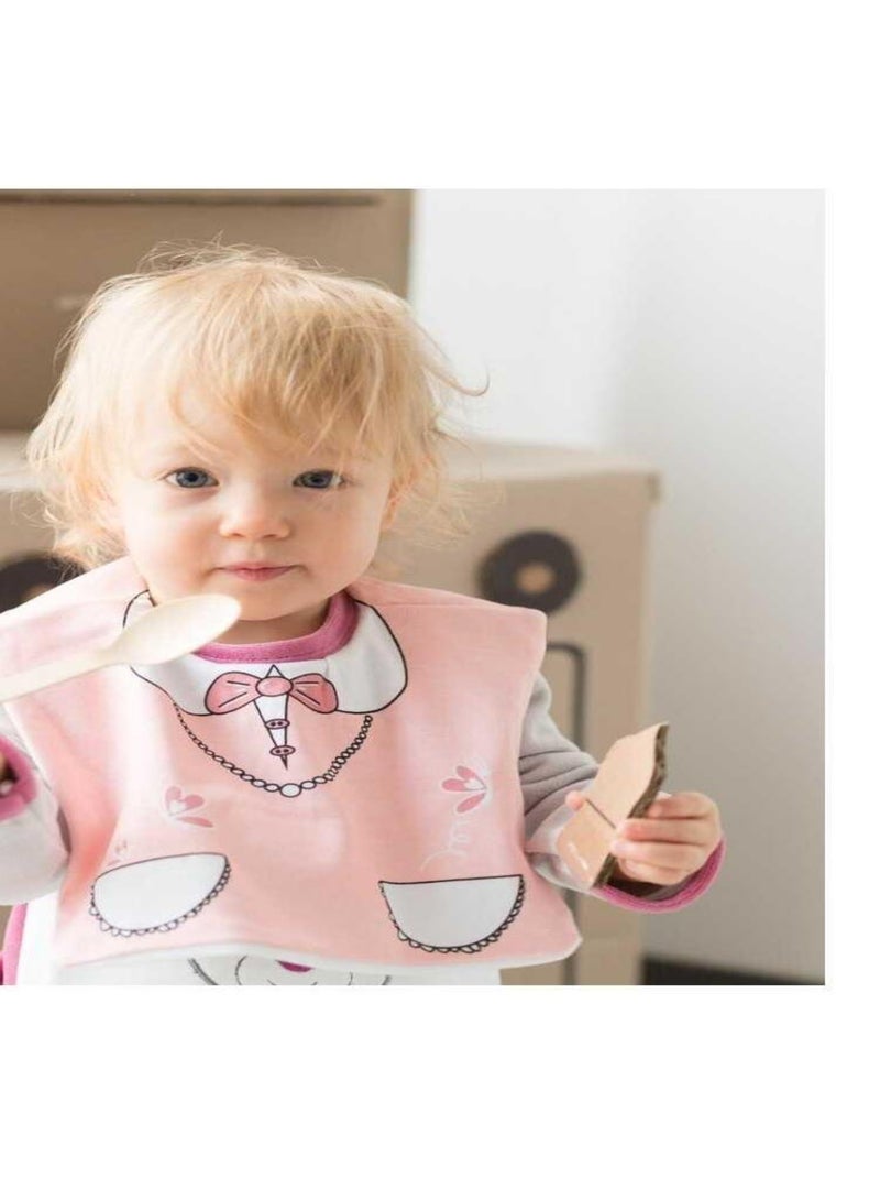 Slabbetje met klittenbandbevestiging model mistinguette Roze - Kiabi