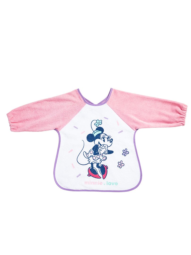 Slabbetje met mouwtjes van 'Minnie Mouse' roze - Kiabi