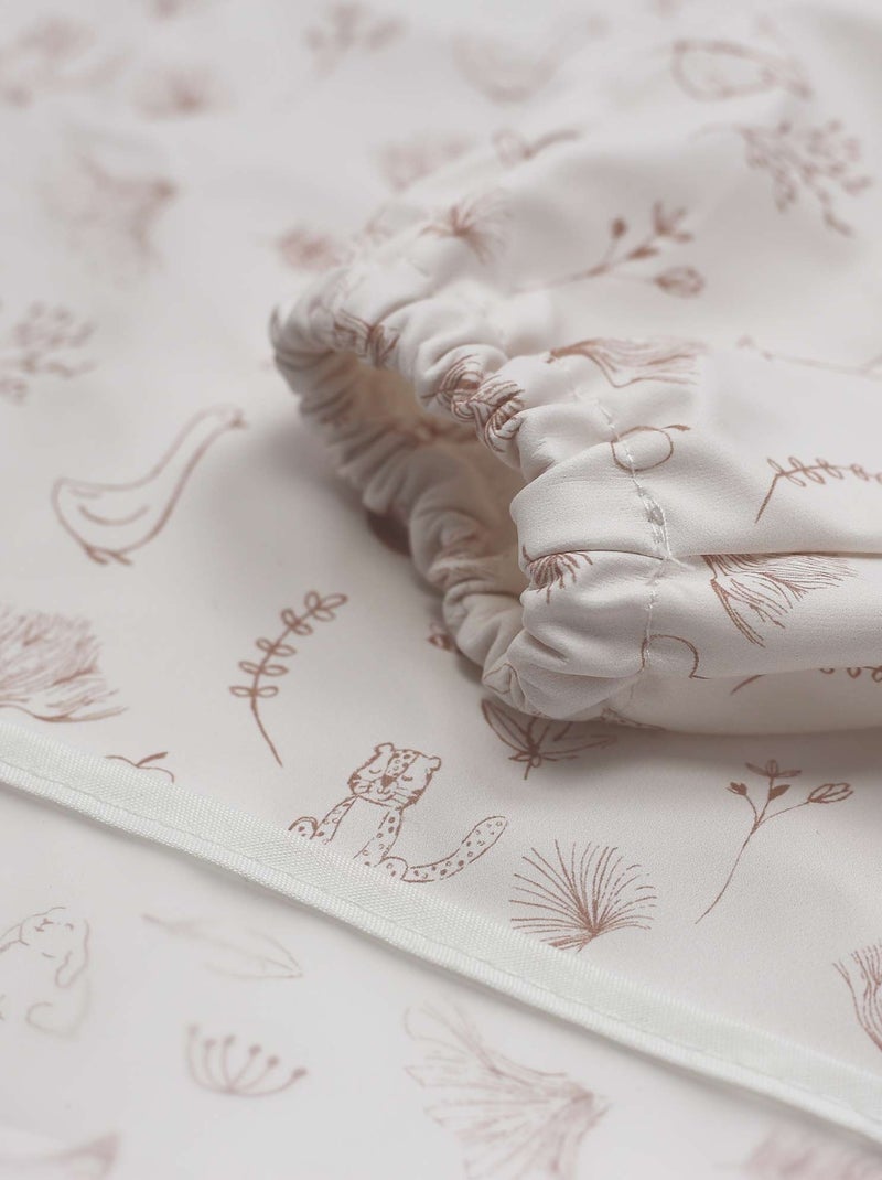 Slabbetje-schort met lange mouwen voor baby Ecru - Kiabi