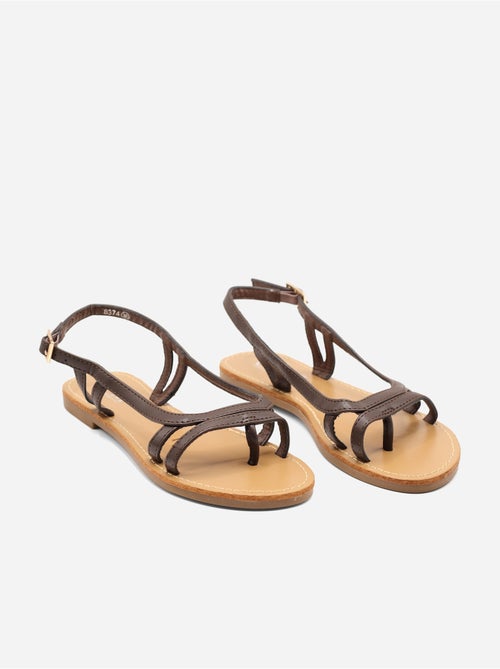 Slanke platte sandalen - Kiabi Slanke platte sandalen - Kiabi