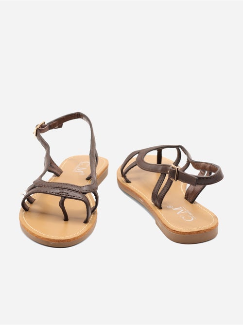 Slanke platte sandalen - Kiabi Slanke platte sandalen - Kiabi