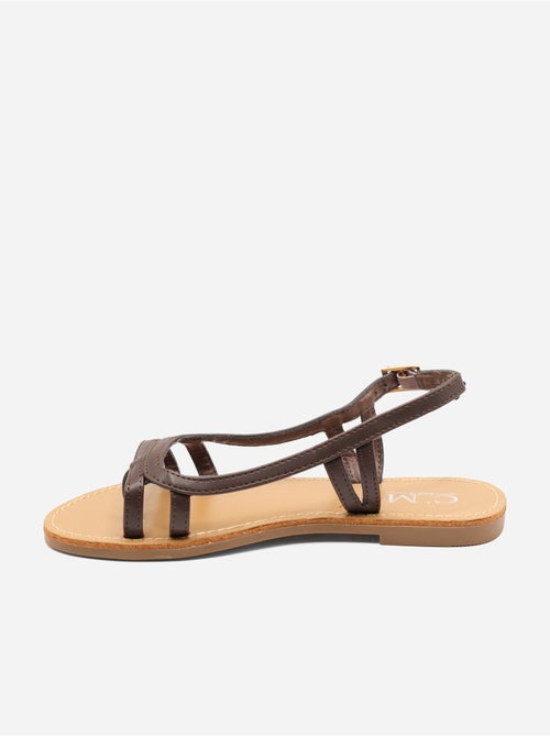 Slanke platte sandalen - Kiabi Slanke platte sandalen - Kiabi