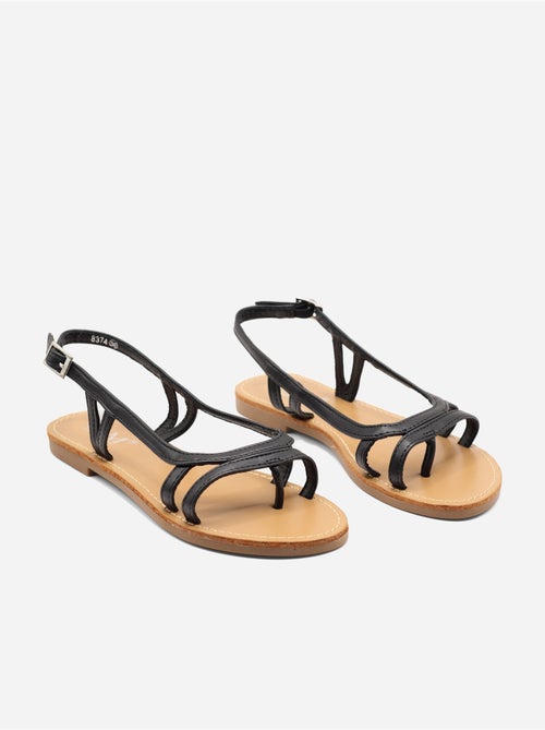 Slanke platte sandalen - Kiabi Slanke platte sandalen - Kiabi