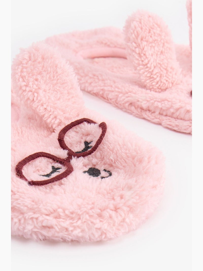 Sleepy day slippers met hondenprint penti Lichtroze - Kiabi