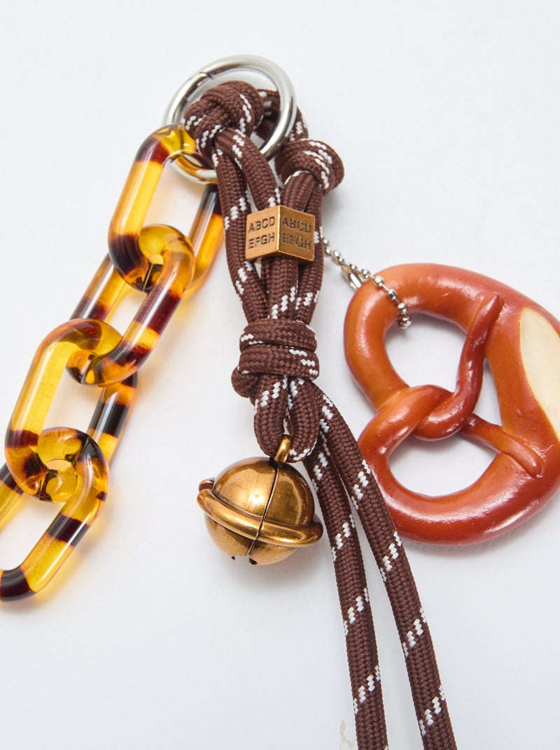 Sleutelhanger met bedels Bruin - Kiabi