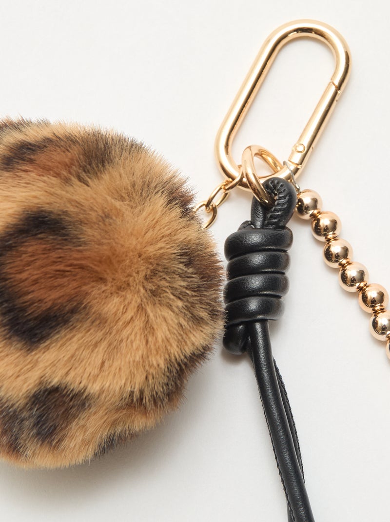 Sleutelhanger met bedels Zwart - Kiabi