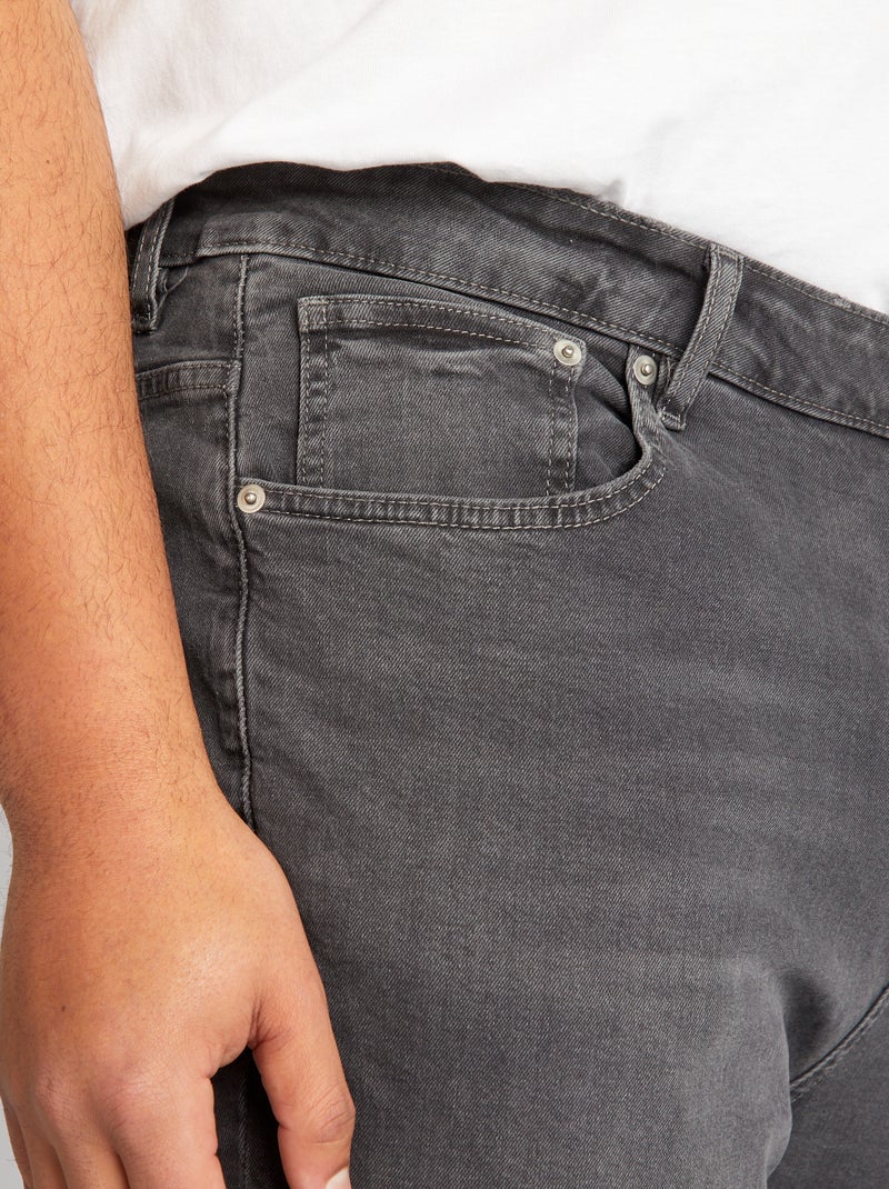 Slim-fit 5-pocket-jeans - L34 GRIJS - Kiabi