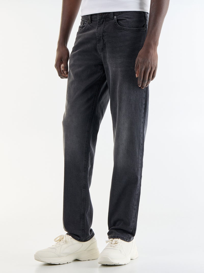 Slim-fit 5-pocket-jeans - L34 Zwart - Kiabi