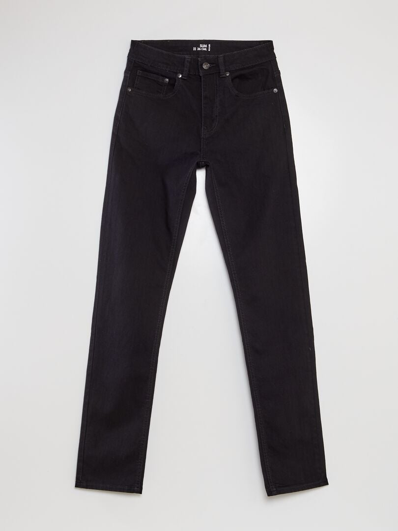 Slim-fit 5-pocket-jeans - L34 ZWART - Kiabi