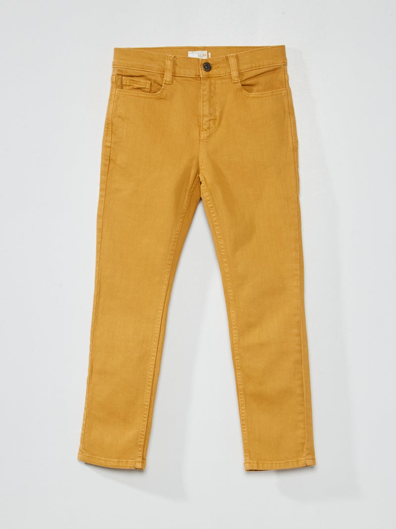 Slim-fit 5-pocket-jeans BIEGE - Kiabi