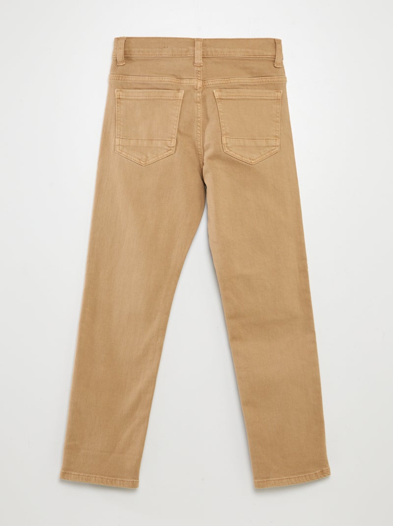 Slim-fit 5-pocket-jeans BIEGE - Kiabi