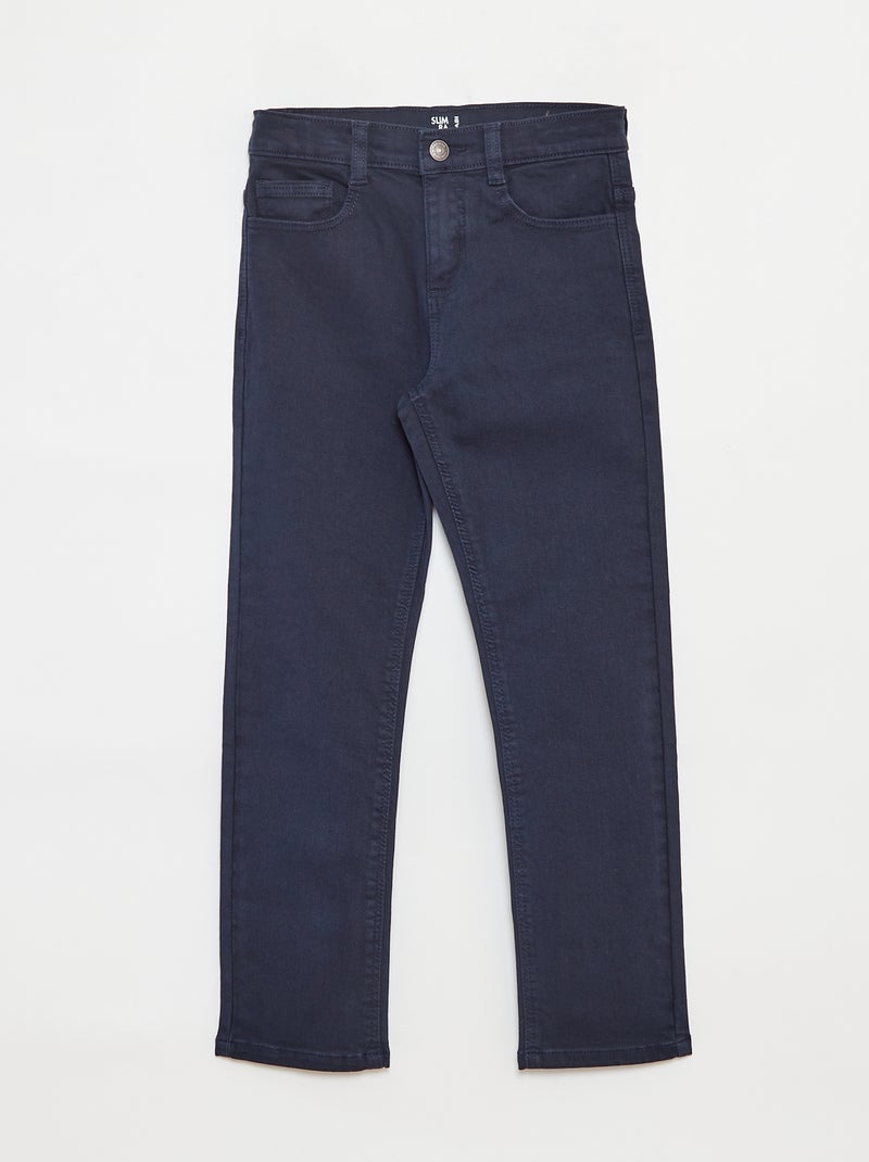 Slim-fit 5-pocket-jeans Blauw - Kiabi