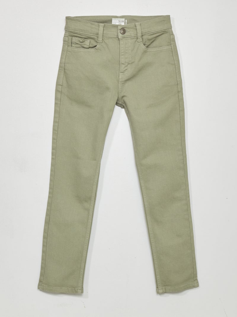 Slim-fit 5-pocket-jeans grijs - Kiabi