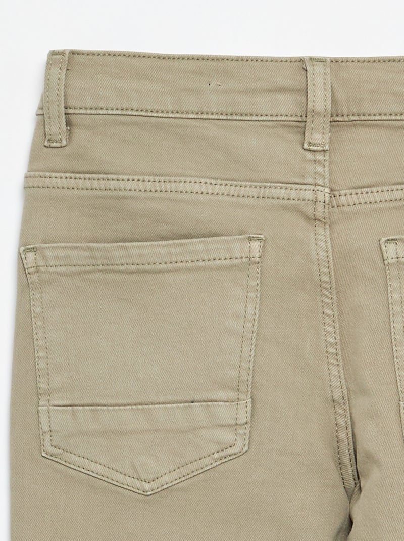 Slim-fit 5-pocket-jeans Kaki - Kiabi