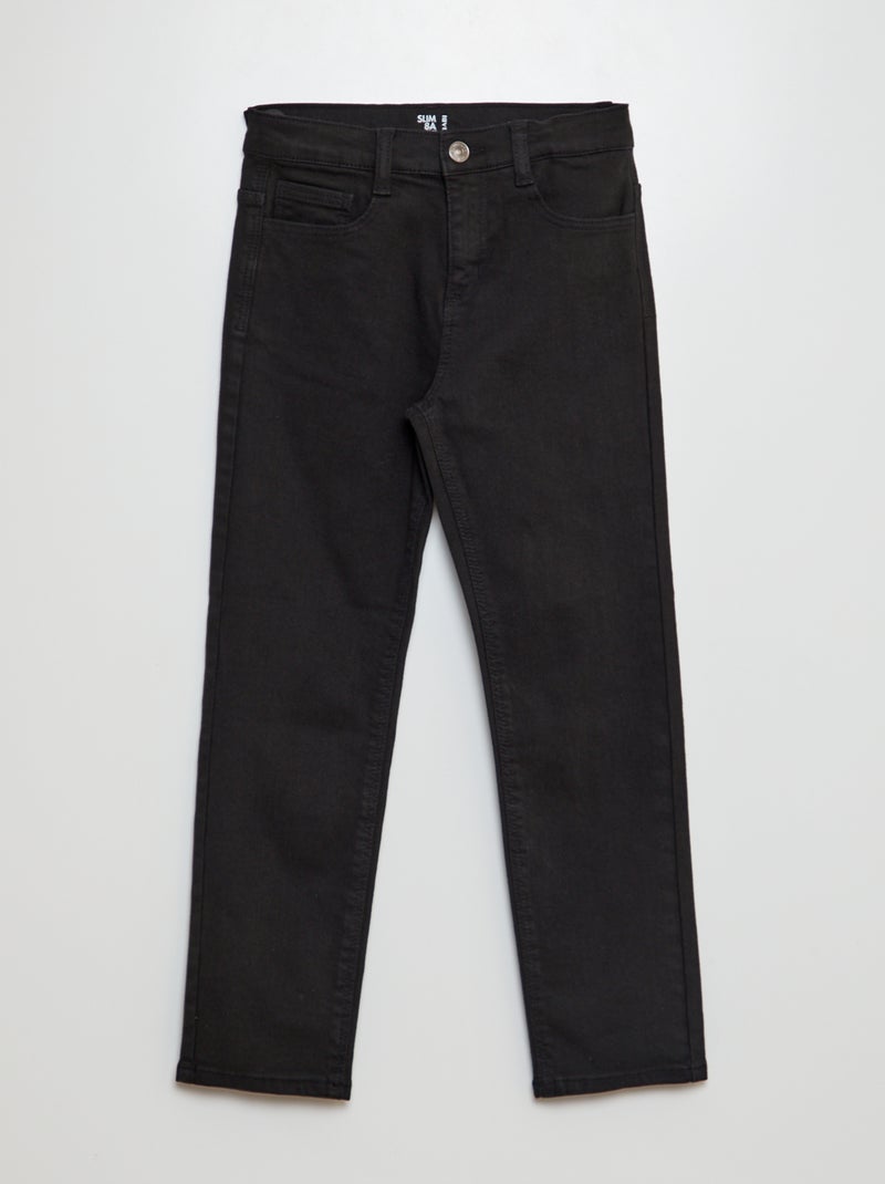 Slim-fit 5-pocket-jeans ZWART - Kiabi