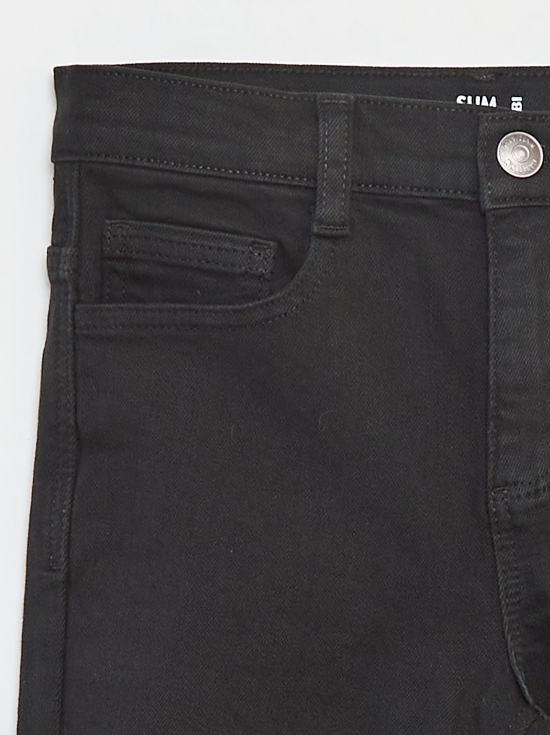 Slim-fit 5-pocket-jeans Zwart - Kiabi