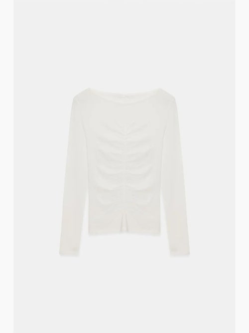 Slim fit blouse met boothals en lange mouwen dilvin - Kiabi Slim fit blouse met boothals en lange mouwen dilvin - Kiabi