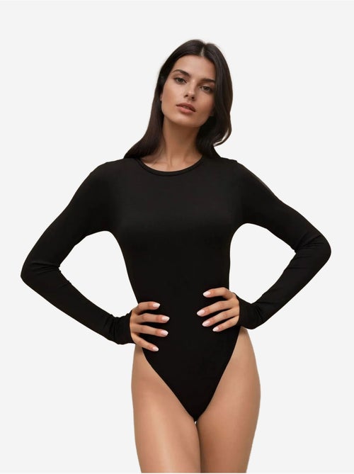 Slim fit bodysuit met ronde hals hiccup - Kiabi