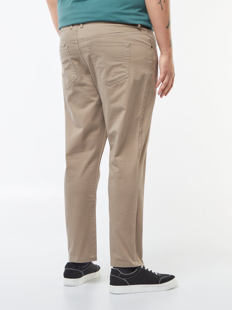 Slim fit broek - L32 Bruin - Kiabi