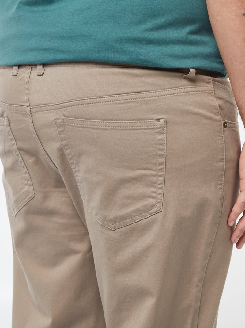 Slim fit broek - L32 Bruin - Kiabi