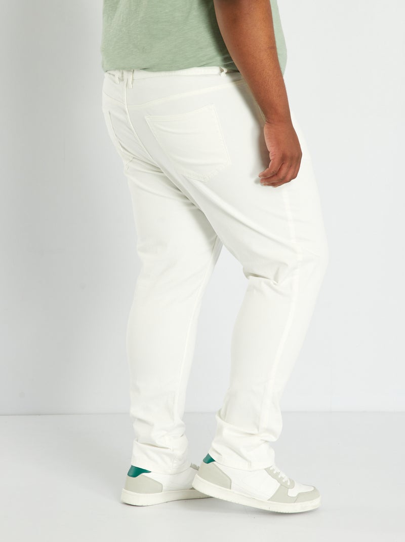 Slim fit broek - L32 WIT - Kiabi