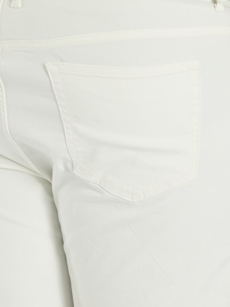 Slim fit broek - L32 WIT - Kiabi