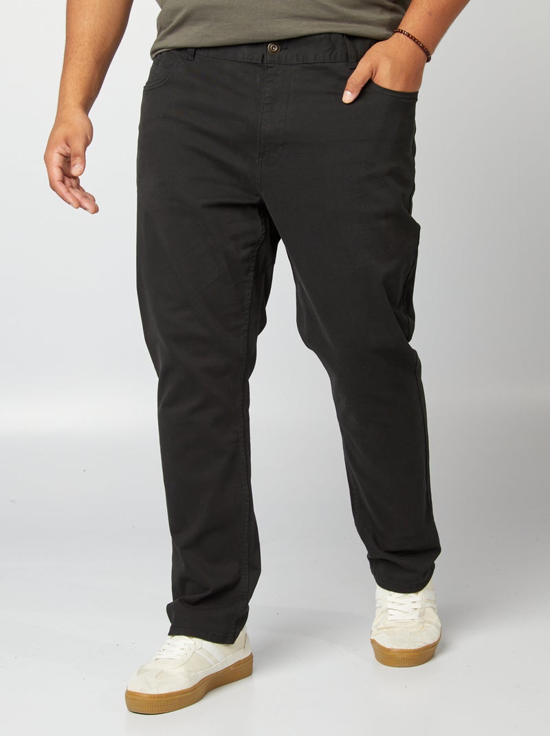 Slim fit broek - L32 zwart - Kiabi