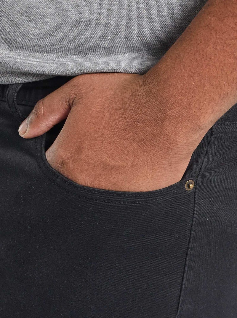 Slim fit broek - L32 zwart - Kiabi