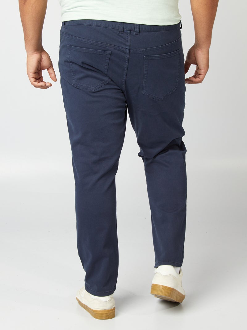 Slim-fit broek L30 BLAUW - Kiabi