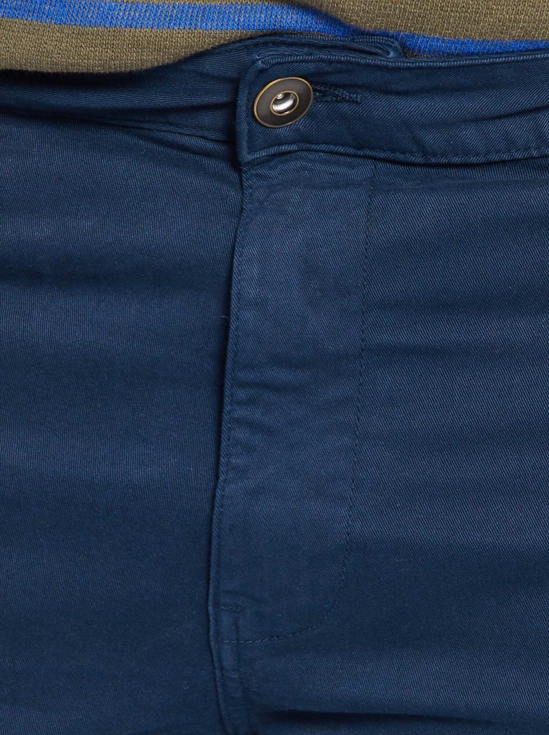 Slim-fit broek L30 BLAUW - Kiabi