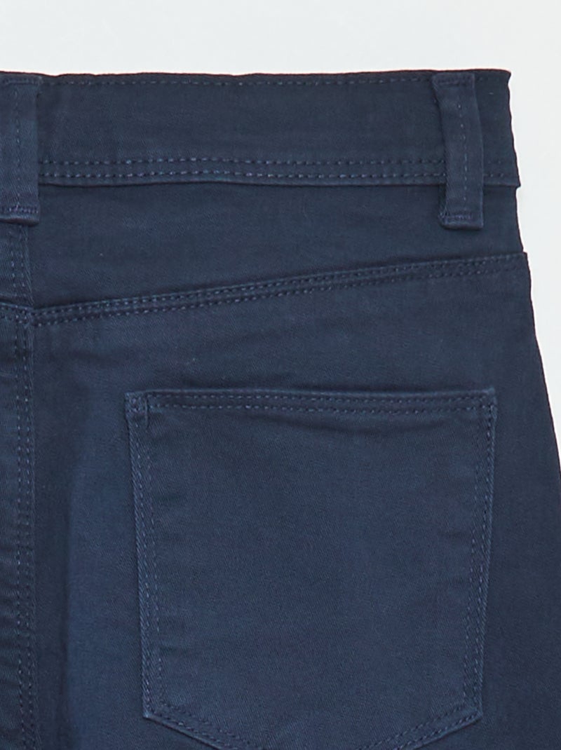Slim-fit broek met 4 zakken Blauw - Kiabi