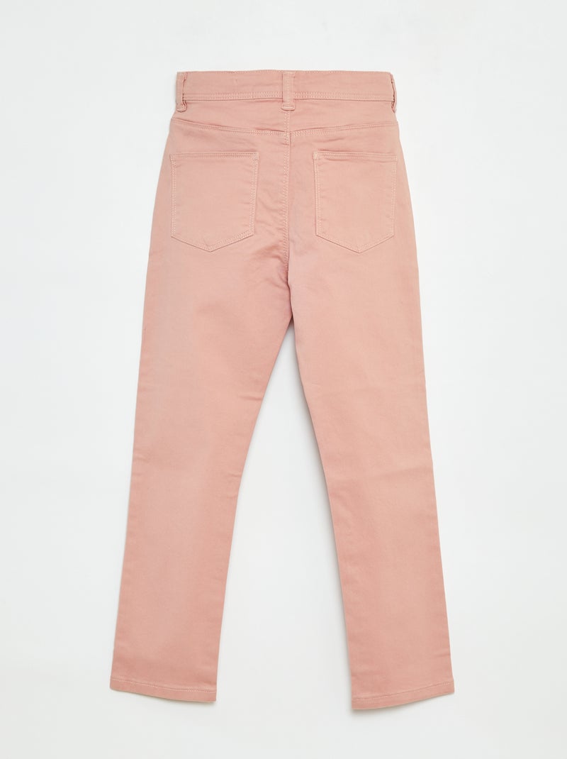 Slim-fit broek met 4 zakken Rose - Kiabi