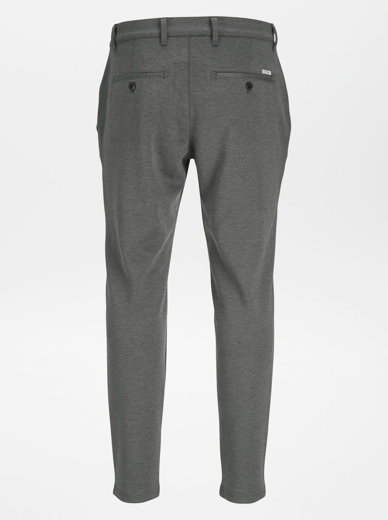 Slim-fit broek van tricot 'JJ Rebel' - Lengte 34 GRIJS - Kiabi