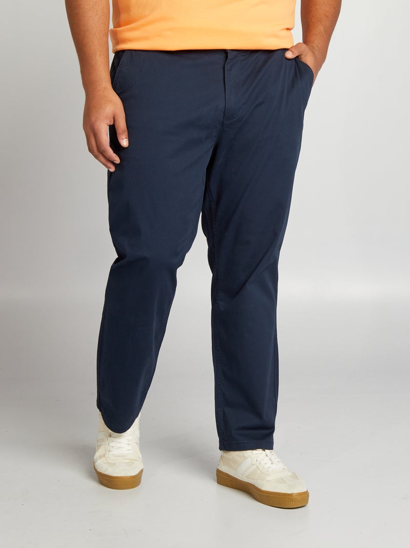 Slim fit chino - L32 BLAUW - Kiabi
