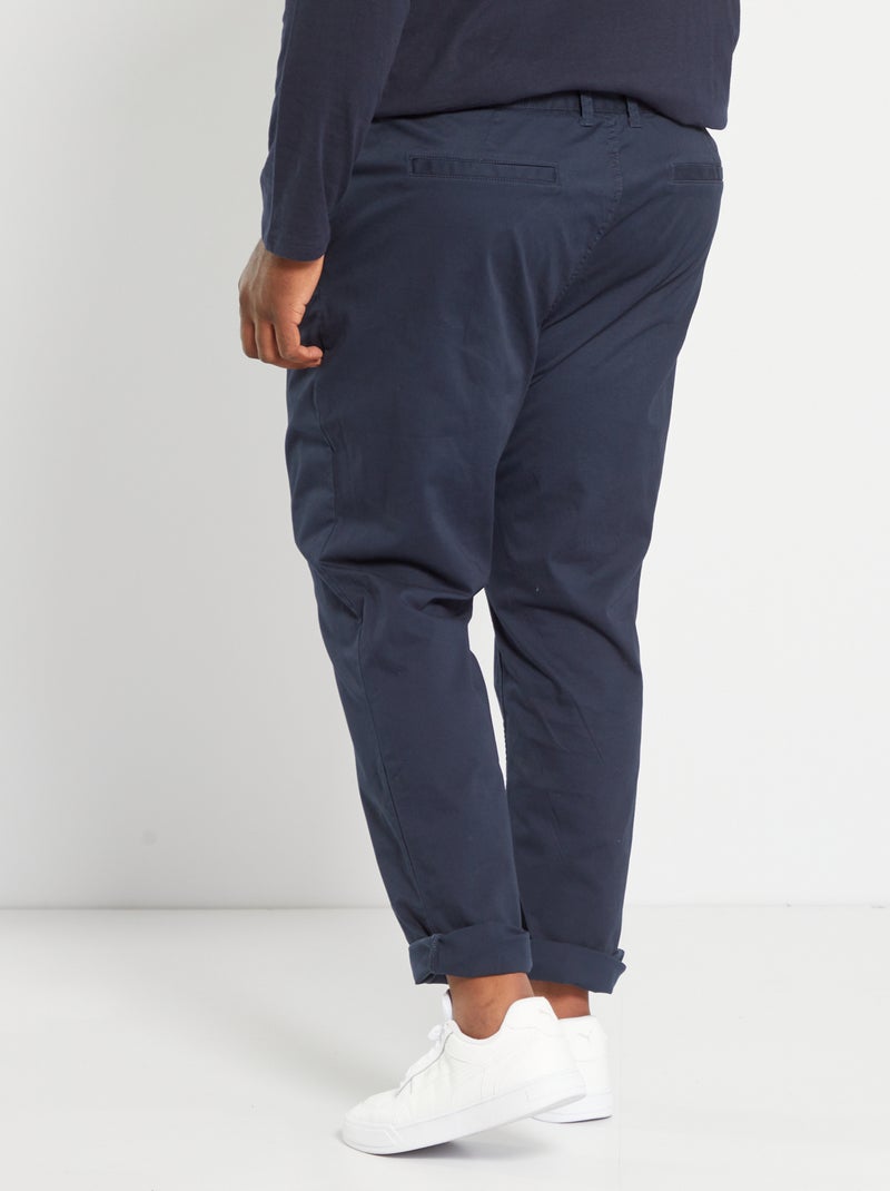 Slim fit chino - L32 BLAUW - Kiabi