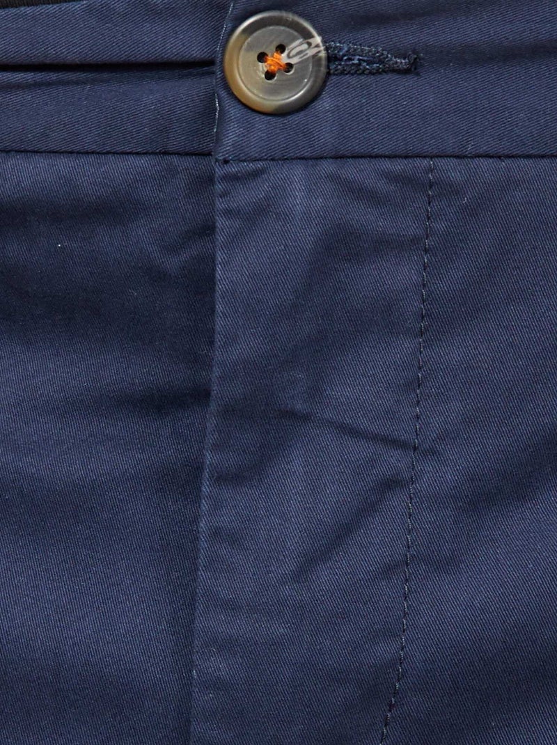 Slim fit chino - L32 BLAUW - Kiabi