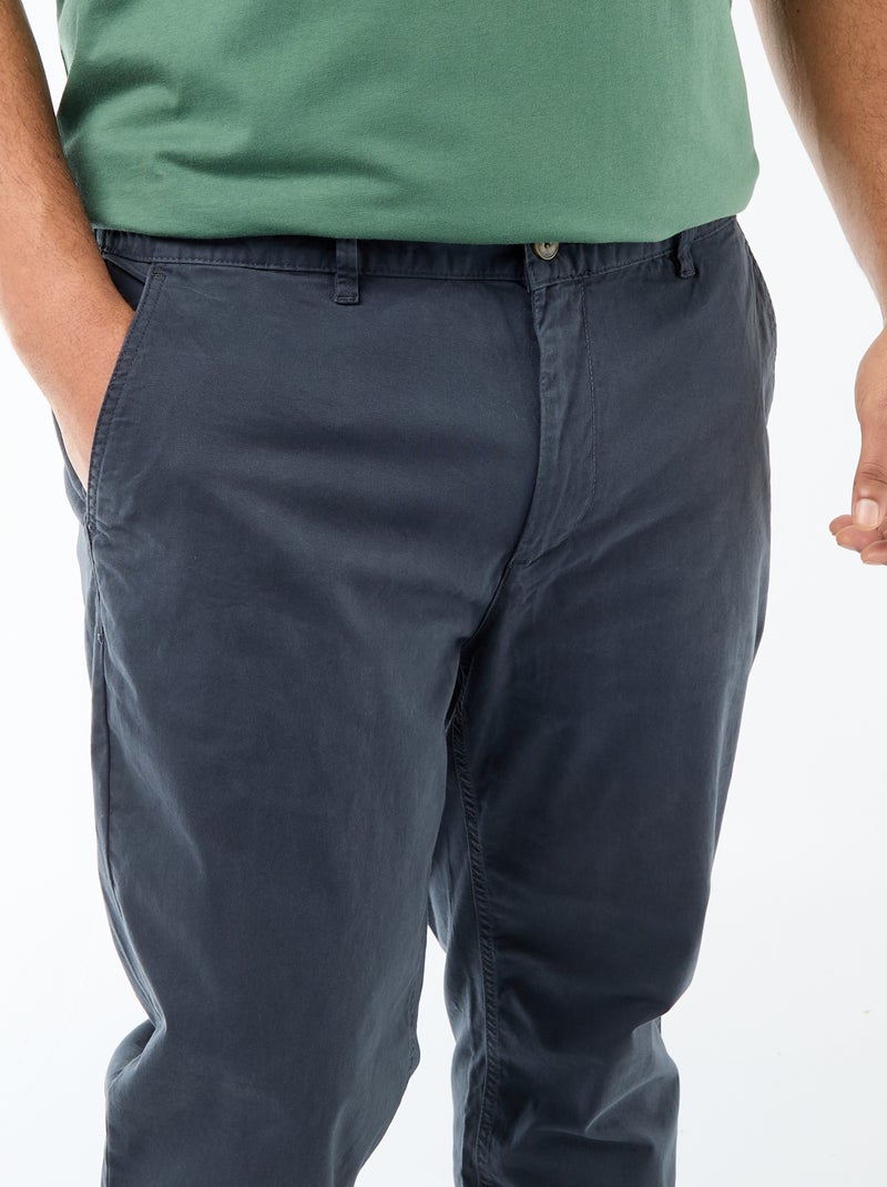 Slim-fit chino - L32 Blauw - Kiabi