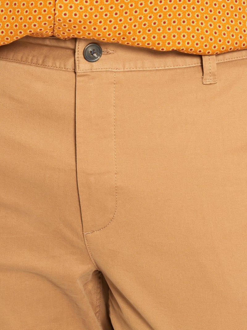 Slim-fit chino - L32 bruin - Kiabi