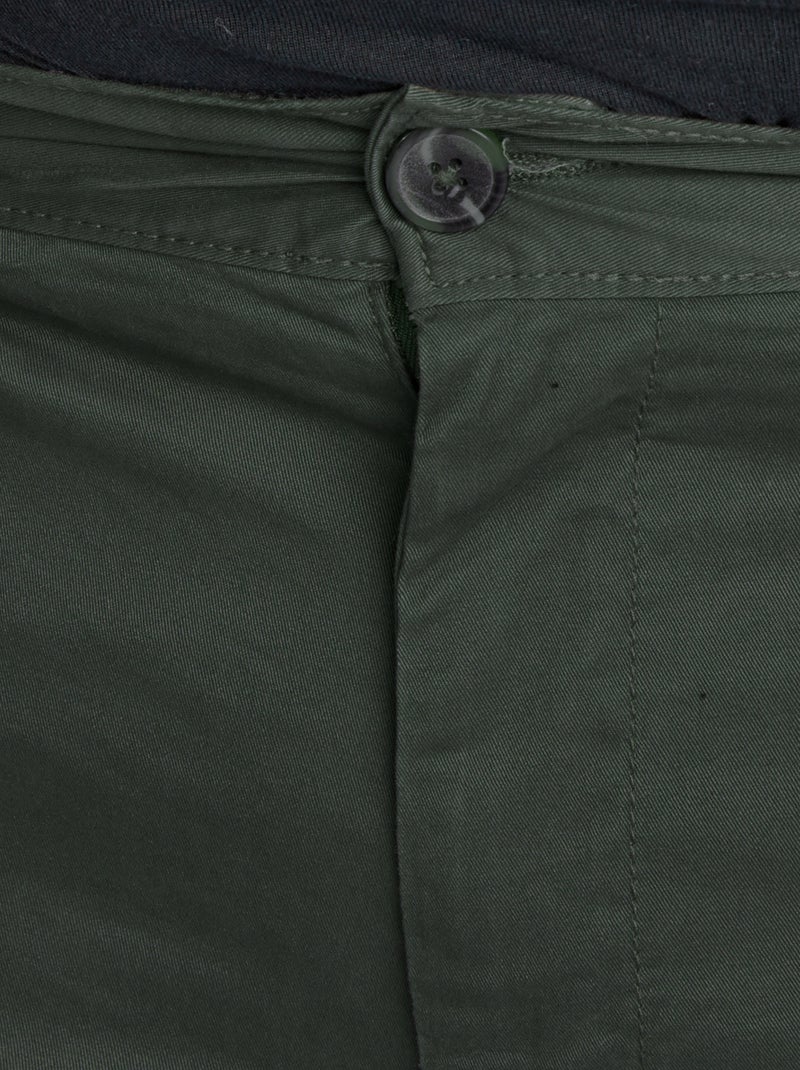 Slim fit chino - L32 GROEN - Kiabi