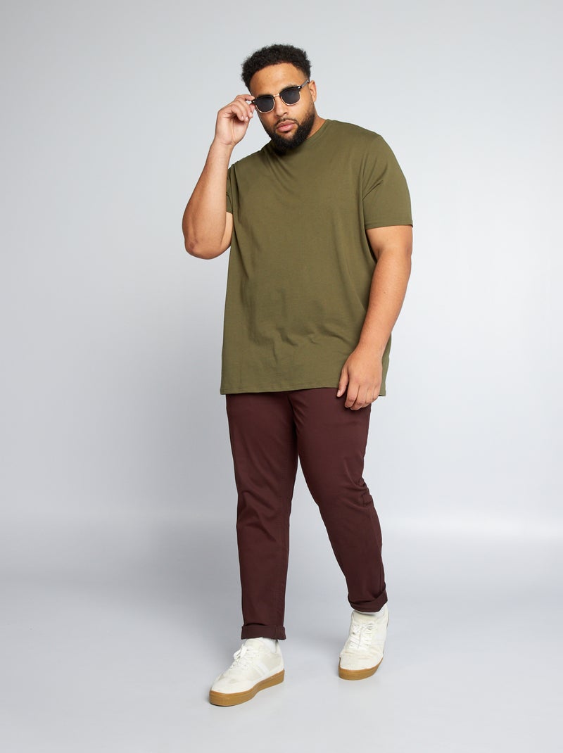 Slim-fit chino - L32 ROOD - Kiabi