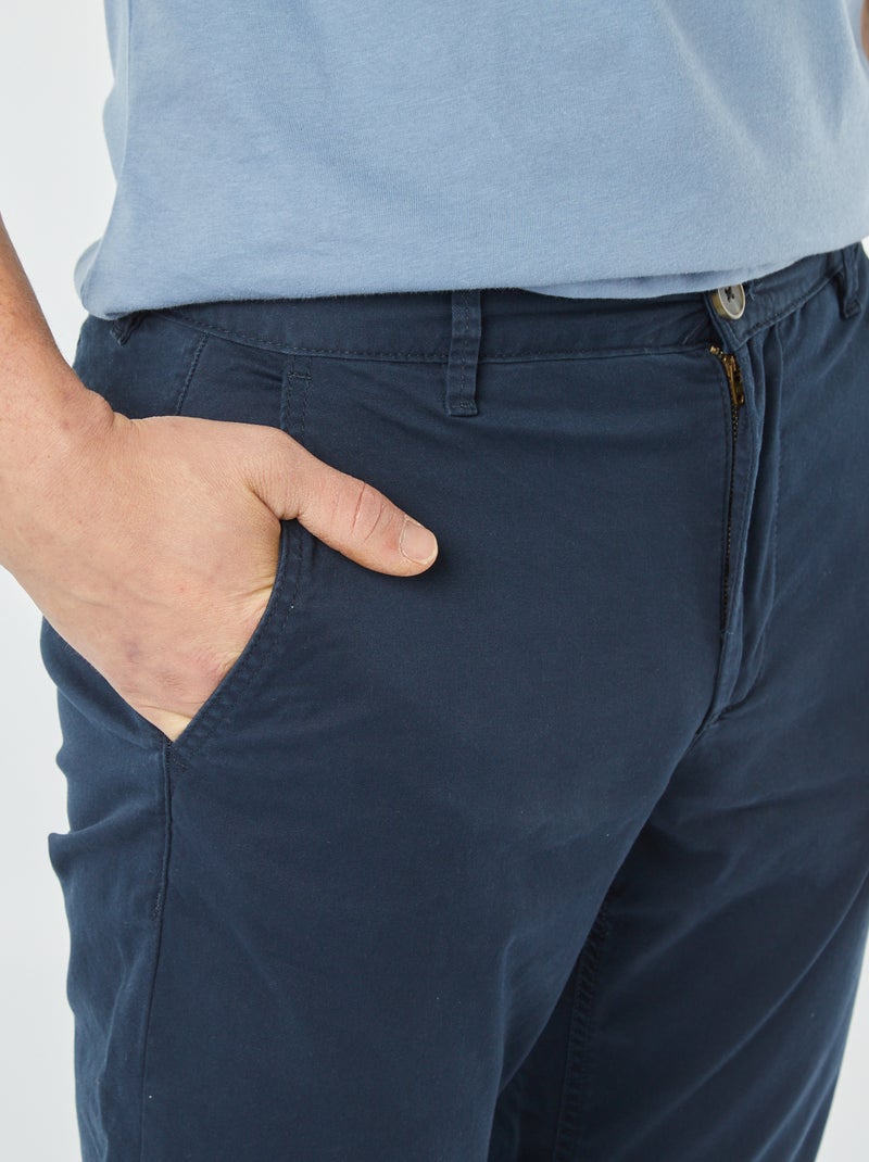 Slim-fit chino blauw - Kiabi