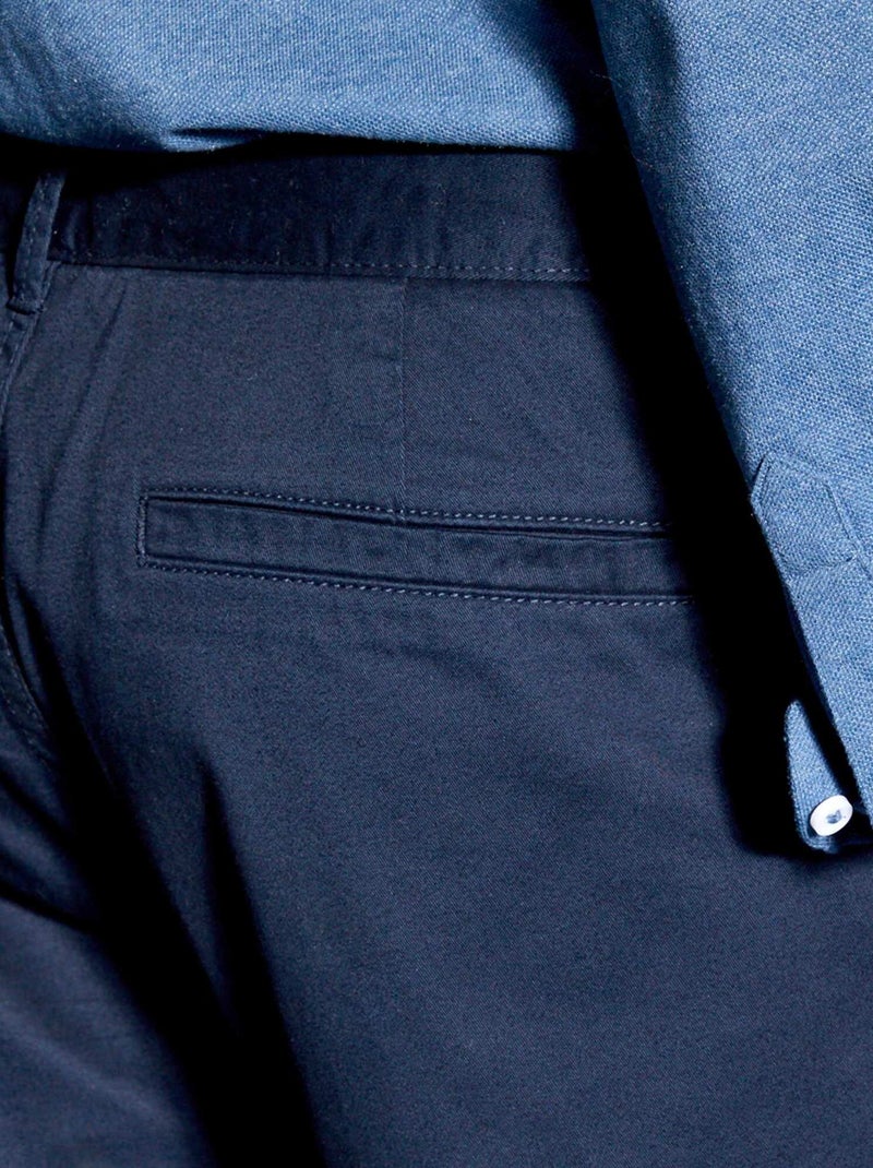 Slim-fit chino blauw - Kiabi