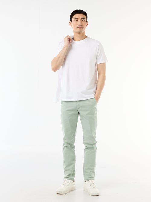 Slim-fit chino - Kiabi Slim-fit chino - Kiabi