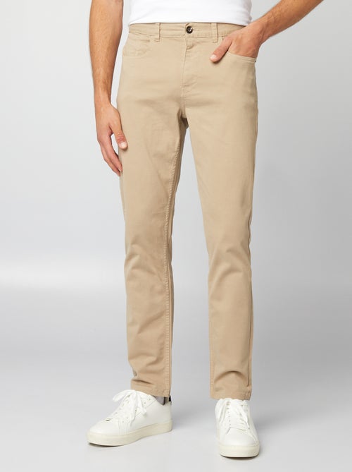 Slim-fit chino met 5 zakken - L32 - Kiabi
