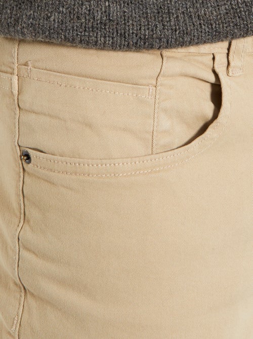 Slim-fit chino met 5 zakken - L32 - Kiabi